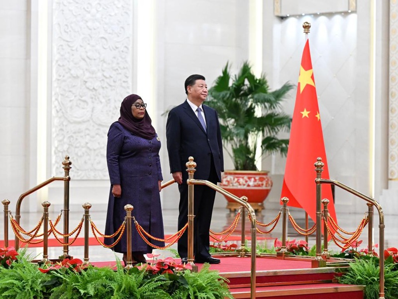 Rais Xi Jinping afanya mazungumzo na Rais wa Tanzania Samia Suluhu Hassan