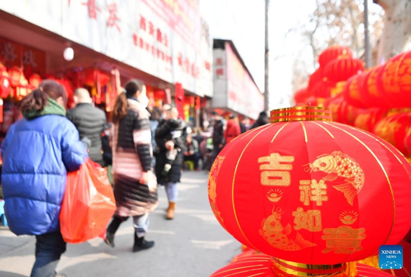 Masoko Muhimu ya Mwaka Mpya wa Jadi wa China yashuhudia pilika nyingi huko Xi 'an, Kaskazini Magharibi mwa China