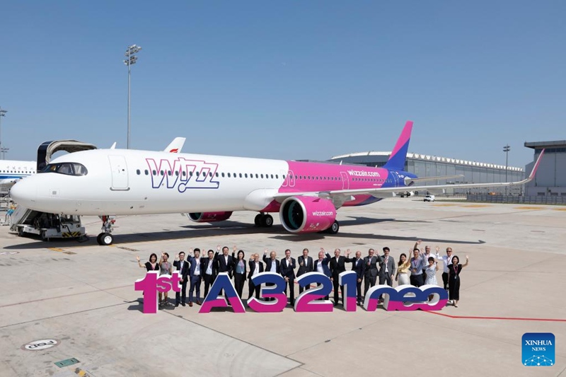 Ndege ya Airbus iliyounganishwa sehemu?zake nchini China yakabidhiwa kwa shirika la ndege la Ulaya