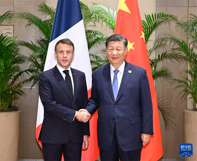 Rais Xi Jinping wa China akutana na?Rais wa Ufaransa Emmanuel Macron