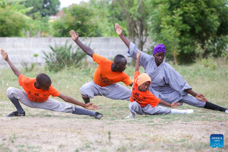 Binti mtoto wa Tanzania mwenye umri wa miaka 5 anafuata nyayo za baba yake akibobea?katika kung fu ya China