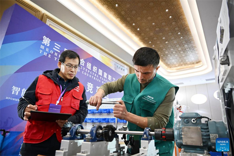 Shindano la 3 la Ufundi stadi?wa Wafanyakazi wa Nchi za SCO laanza mjini Qingdao, Shandong, China