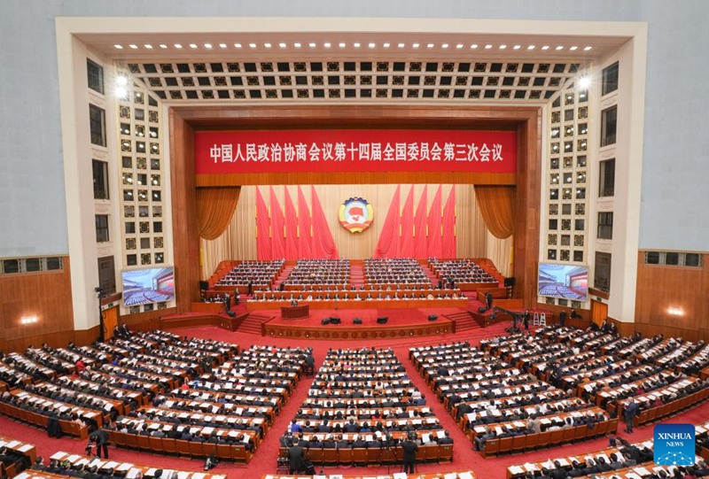 Kikao cha pili cha wajumbe wote cha Mkutano wa tatu wa Kamati ya 14 ya Kitaifa ya CPPCC chafanyika mjini Beijing